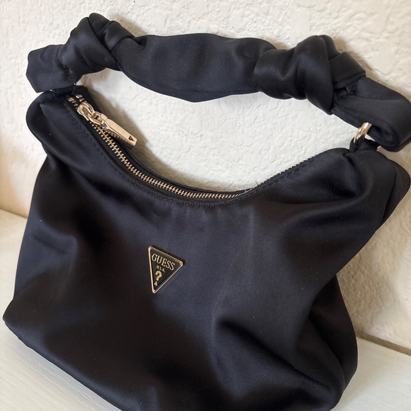 GUESS Womens Velina Hobo Bag Black - Picture 3 of 6